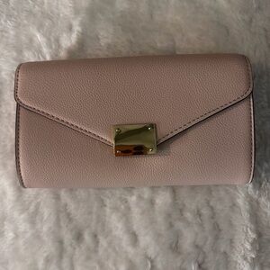 Express Envelope Clutch - Light Pink with Gold Hardware